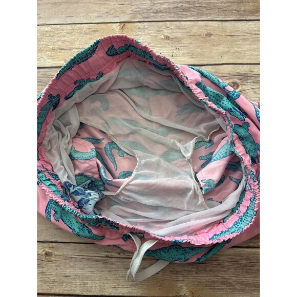 Chubbies Swim Trunks Size Small Alligator Pockets Drawstring Mens Pink - Picture 6 of 8